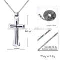 New hot sale stainless steel jerusalem mens silver cross pendant designs